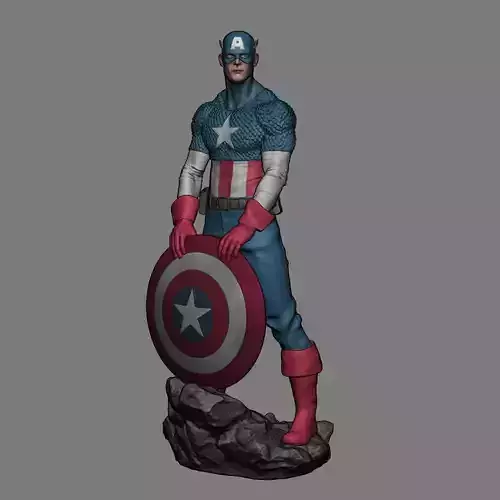 Captain America 3D print model