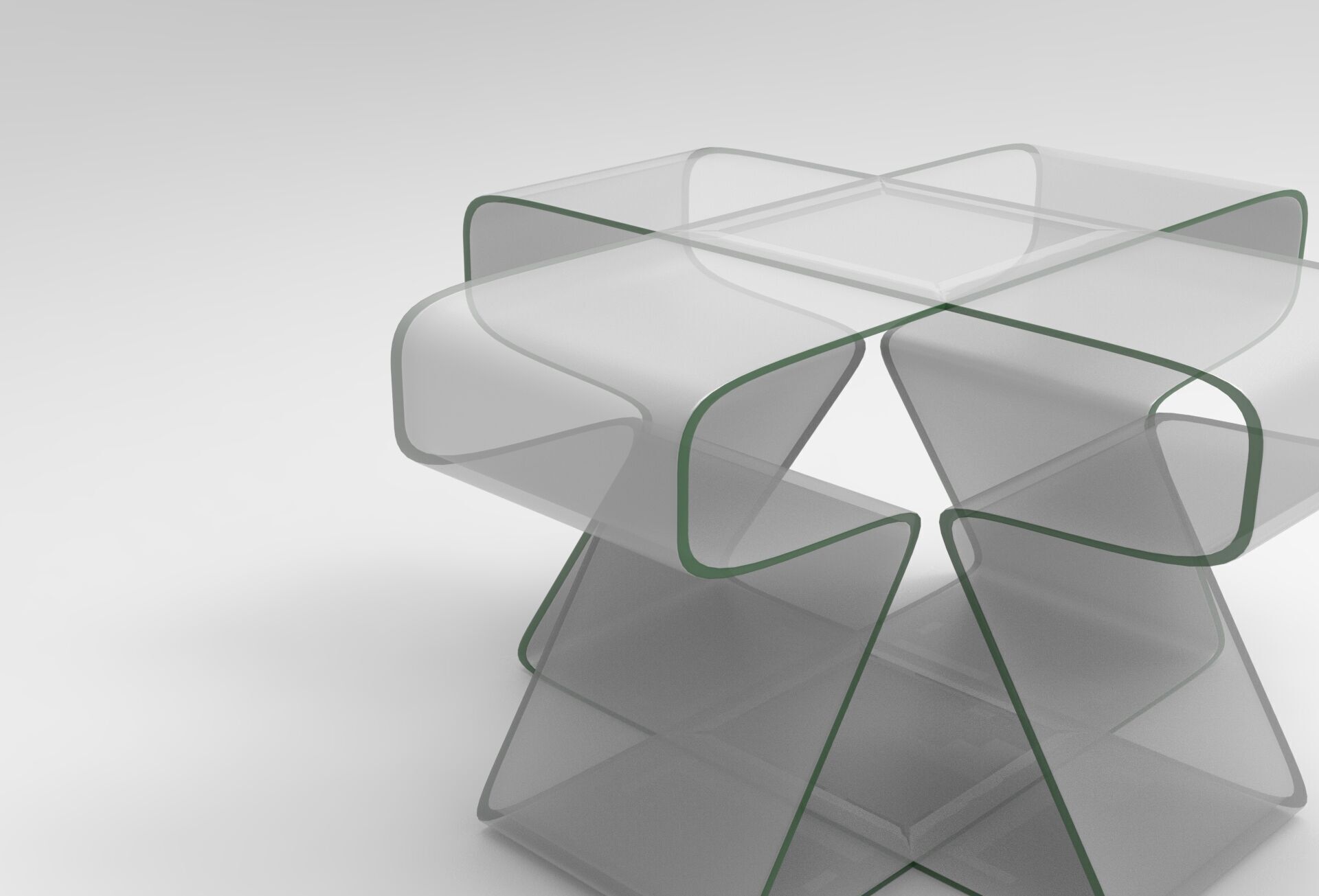 Lofya Coffee Table Low-poly 3D model_3