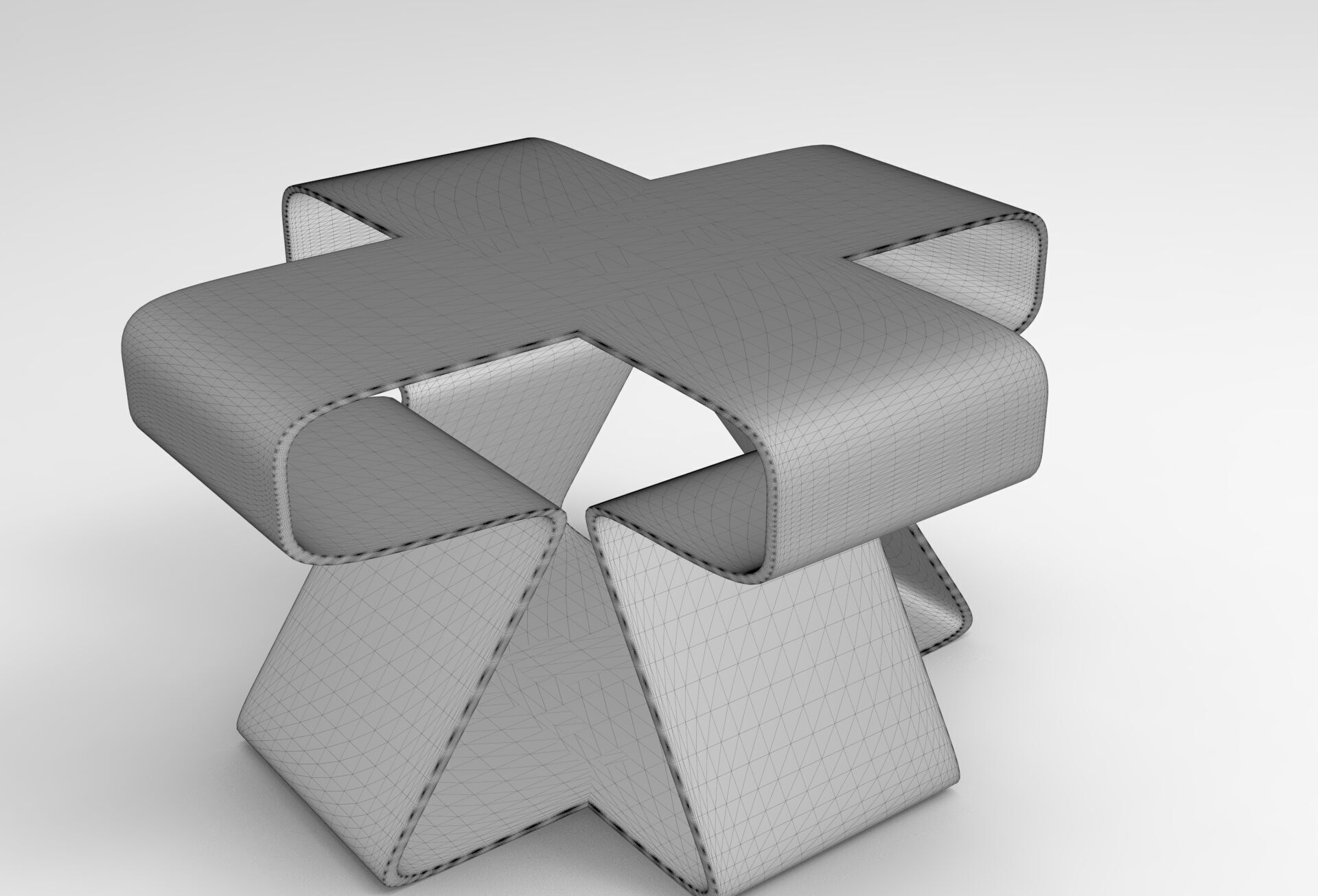 Lofya Coffee Table Low-poly 3D model_5