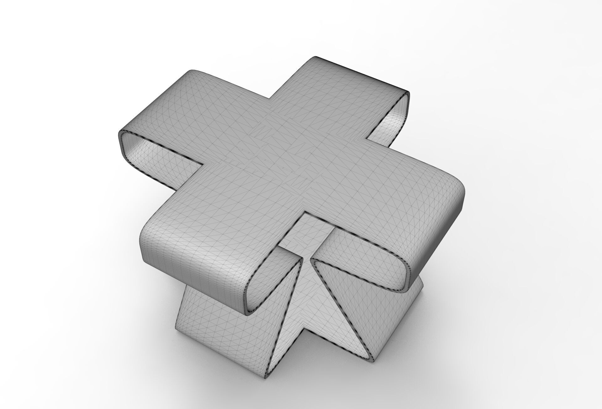 Lofya Coffee Table Low-poly 3D model_6