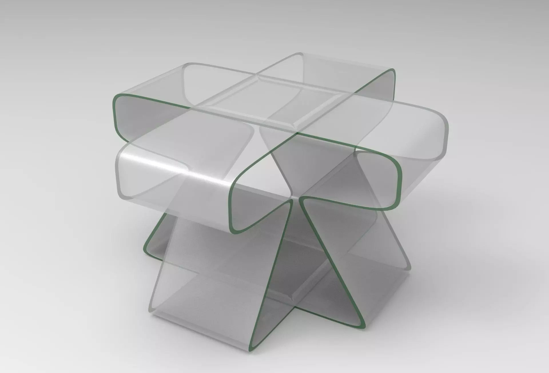 Lofya Coffee Table Low-poly 3D model_0