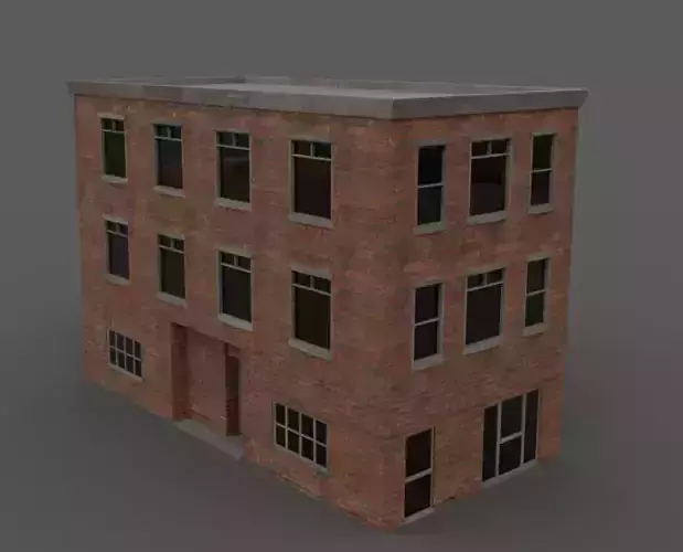 Lowpoly Building 3D Model