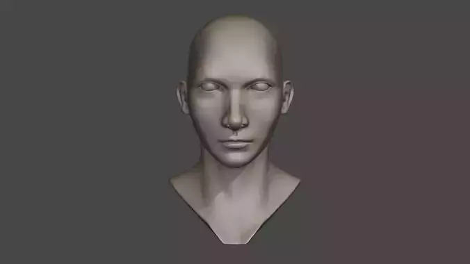 Woman Head Sculpt 01
