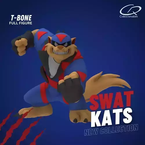Swat Kats figures - TBone 3D print model