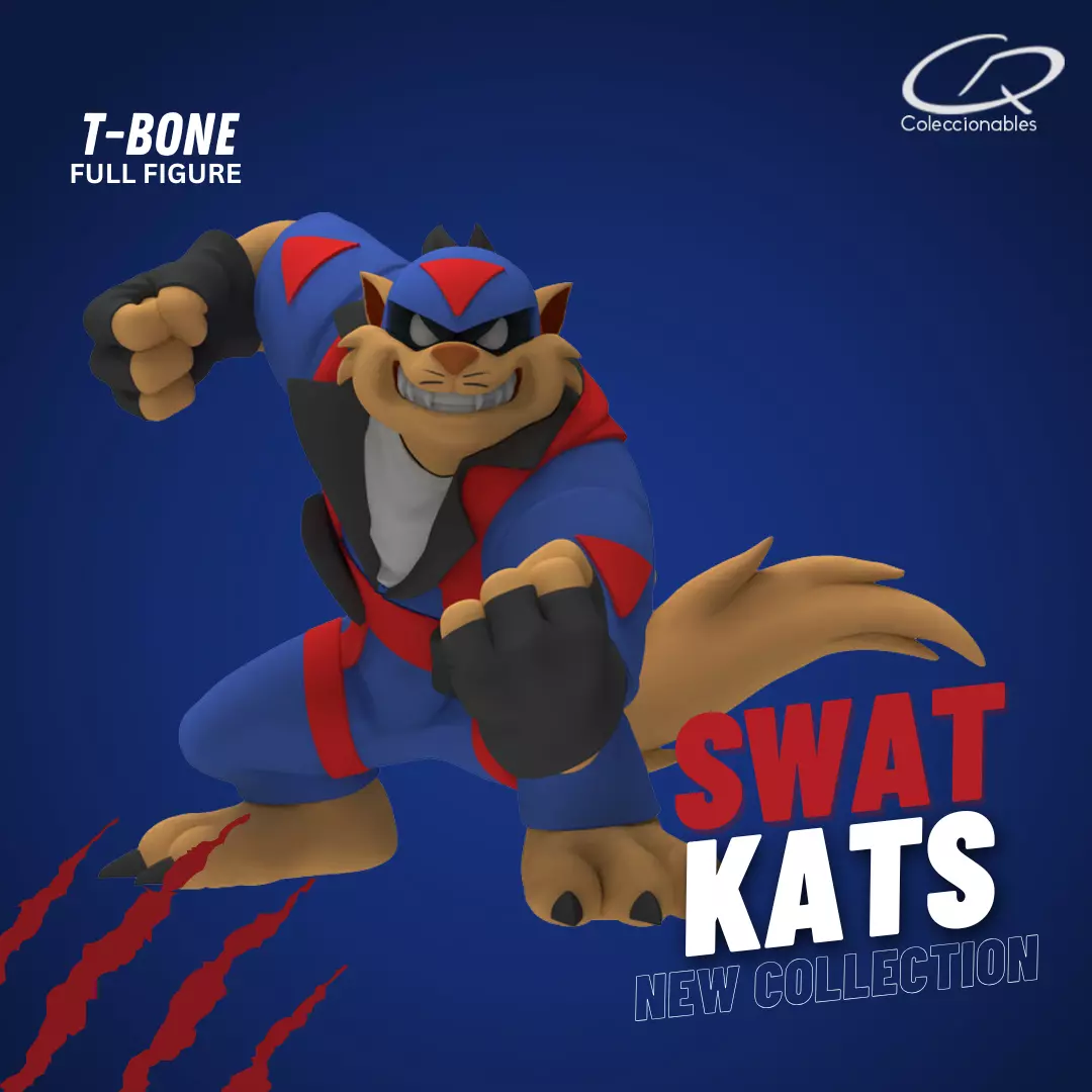 Swat Kats figures - TBone 3D print model