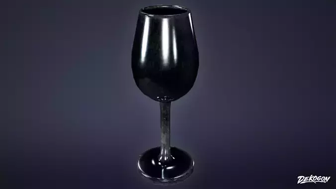 DIVE BAR - Wineglass 01 - LOW POLY