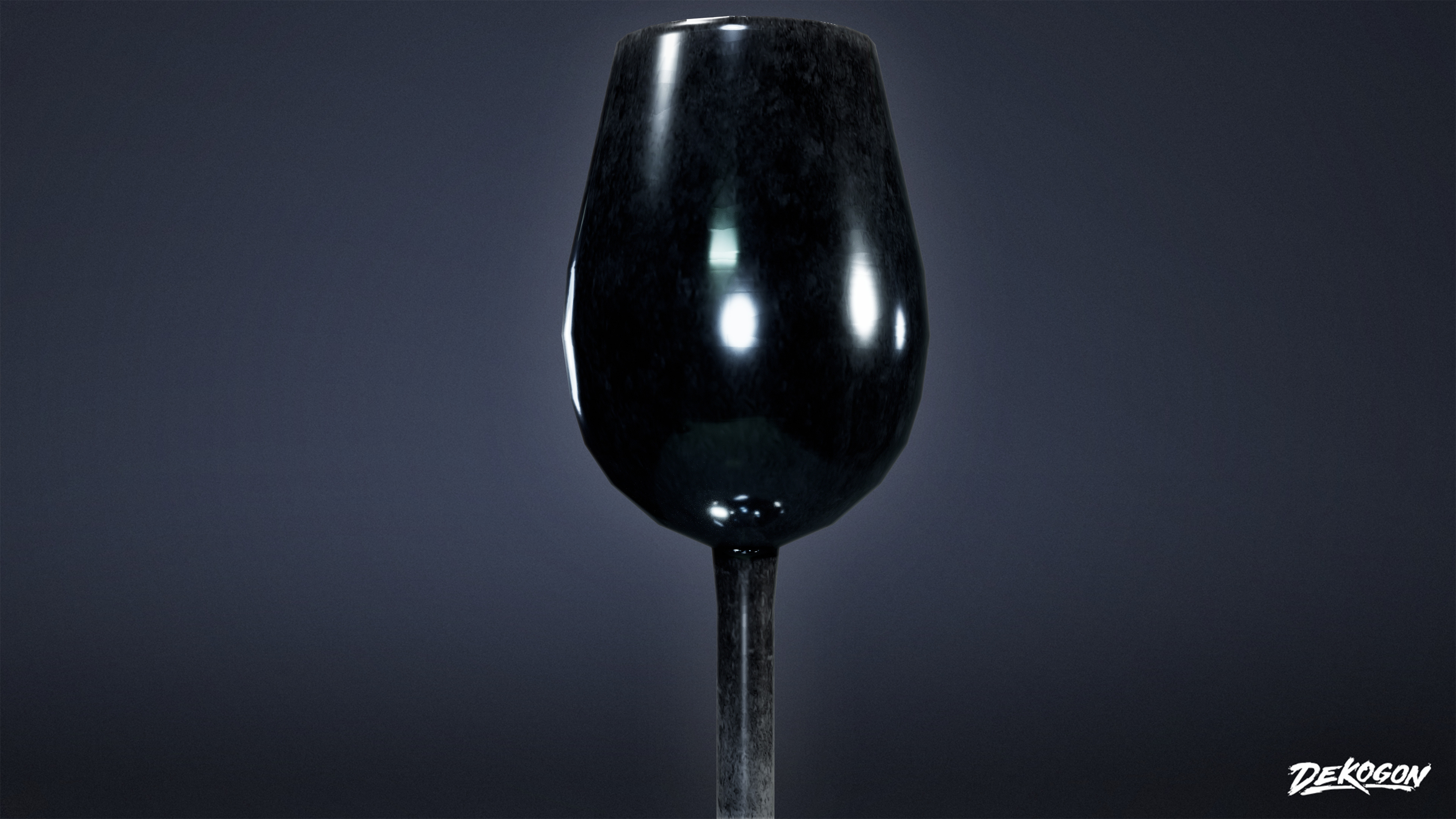 DIVE BAR - Wineglass 01 - LOW POLY Low-poly 3D model_4