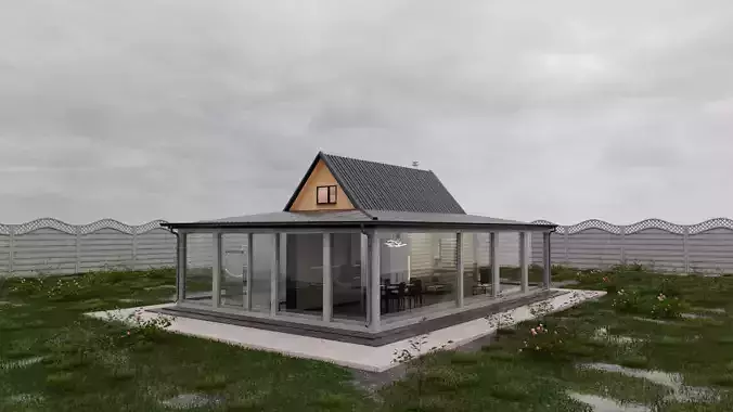 House with sash windows