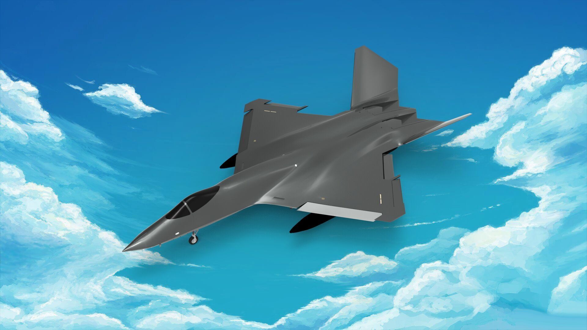 Northrop-McDonnell Douglas YF-23A Black Widow II 3D model_1