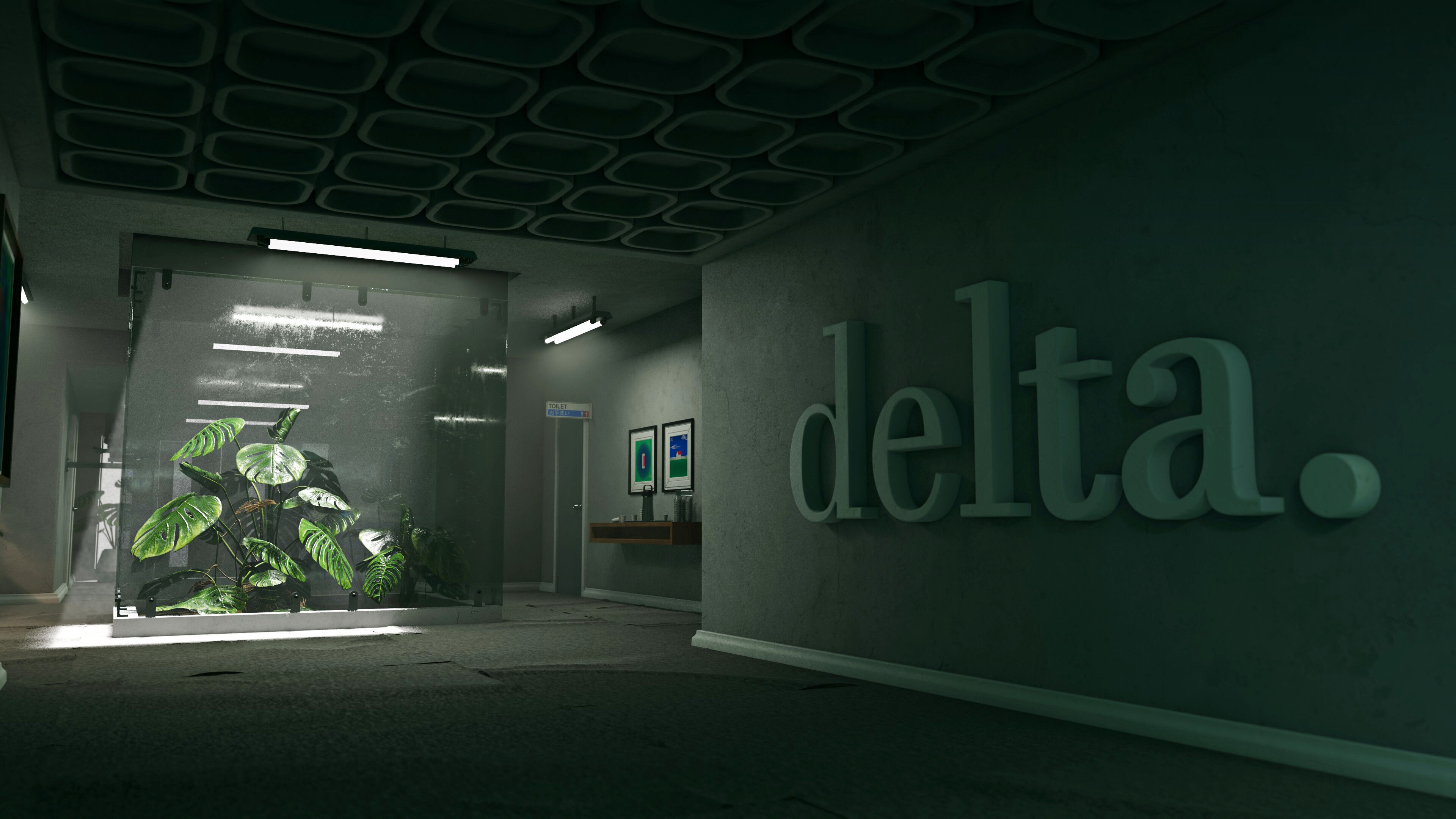 2000s Office Low-poly 3D model_9