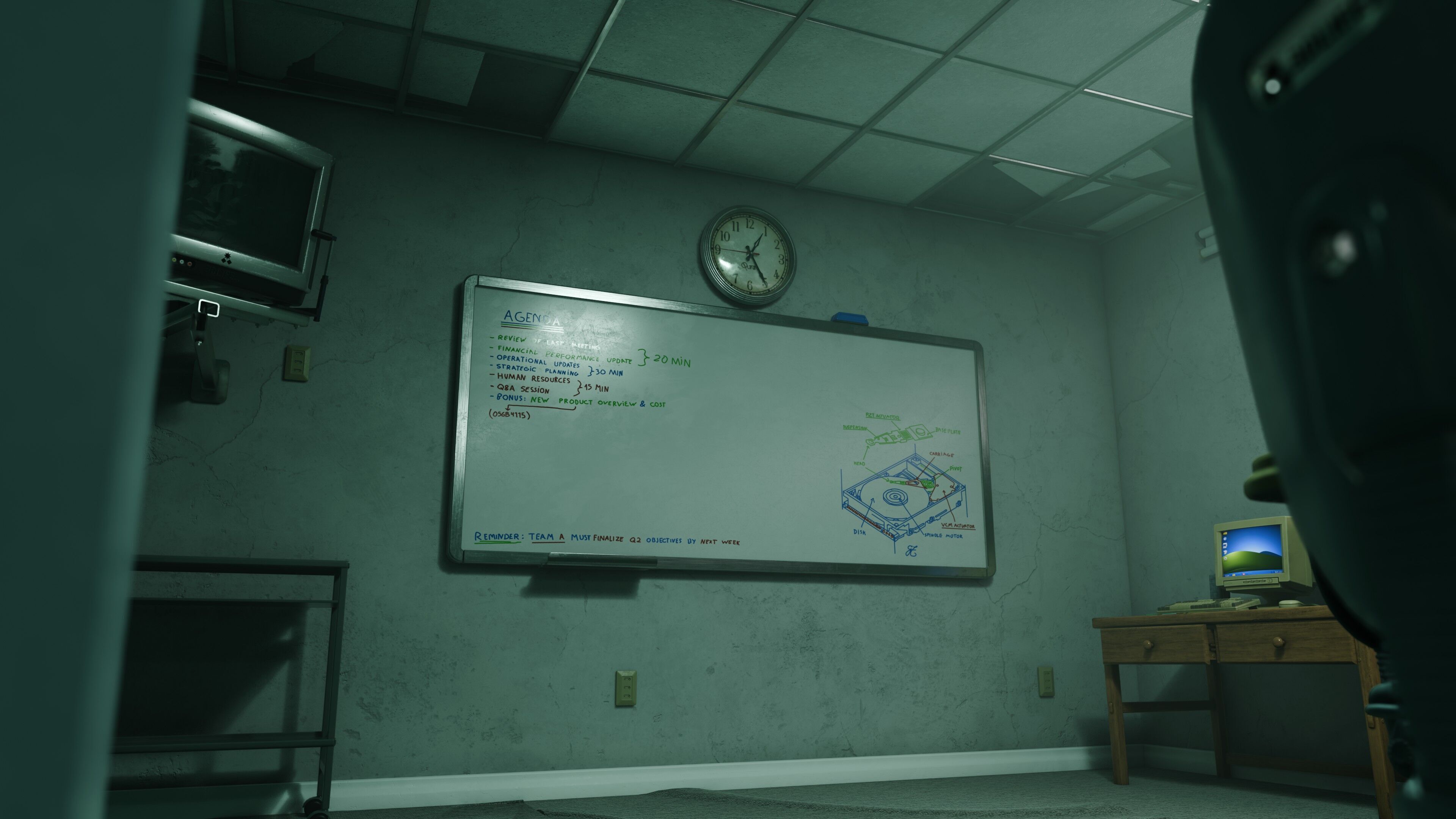 2000s Office Low-poly 3D model_12