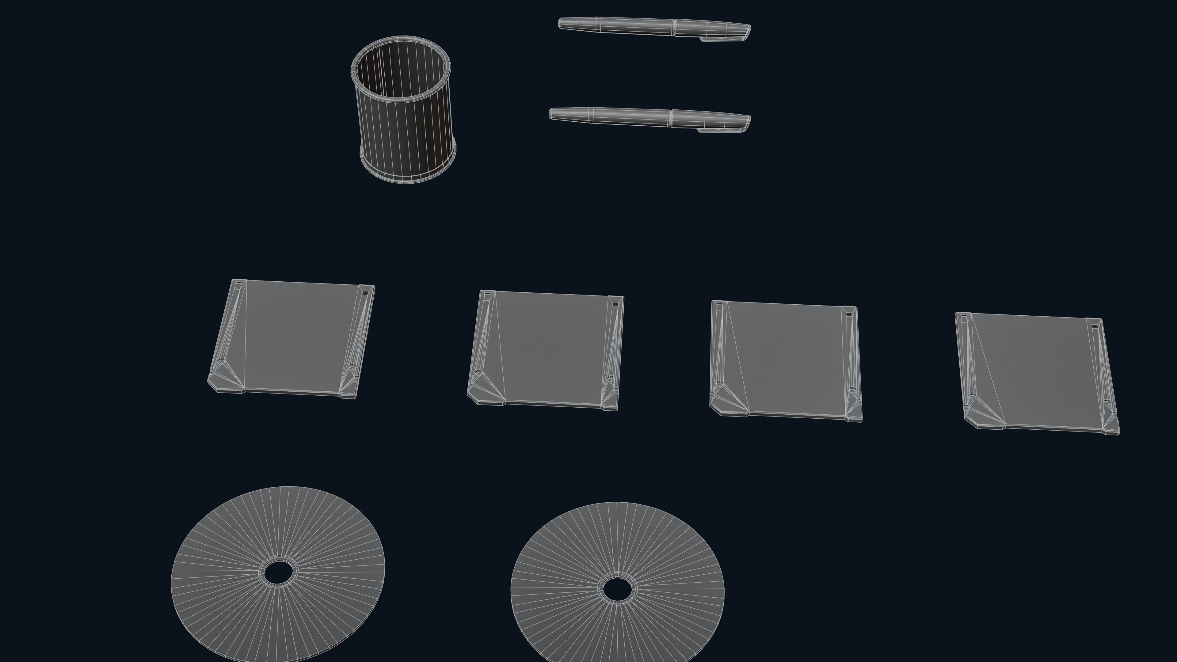 2000s Office Low-poly 3D model_27