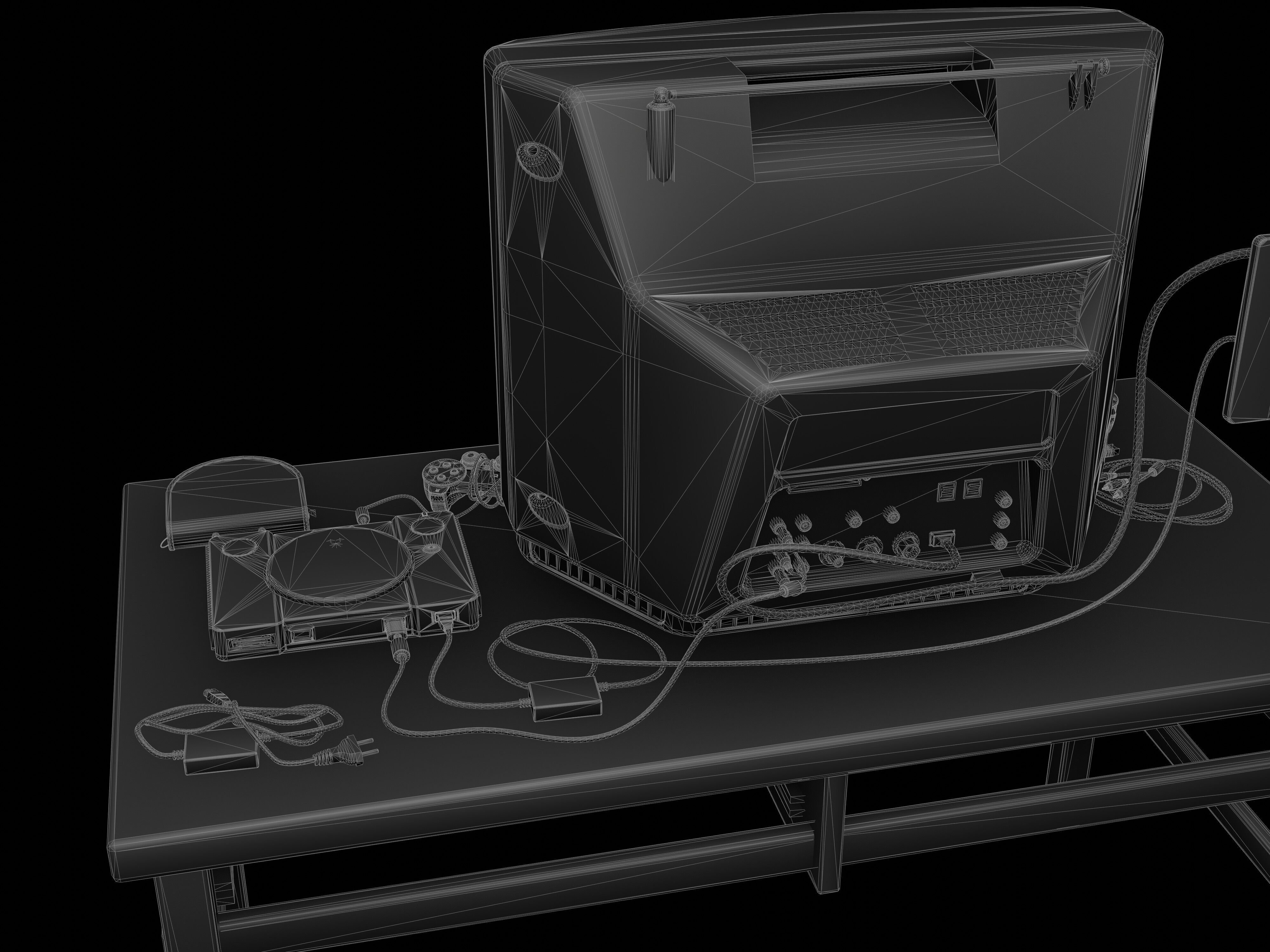 2000s Office Low-poly 3D model_29