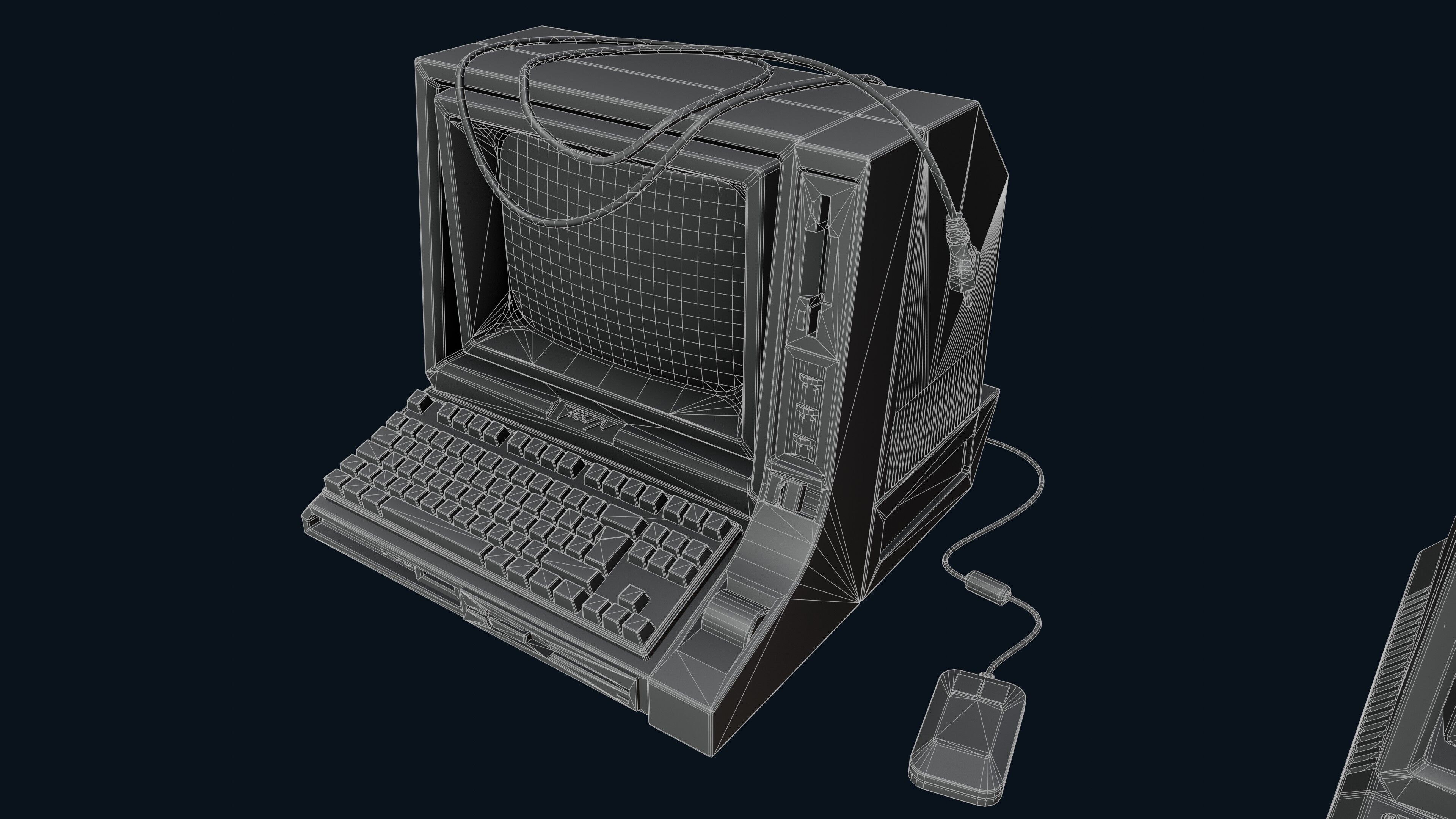 2000s Office Low-poly 3D model_25