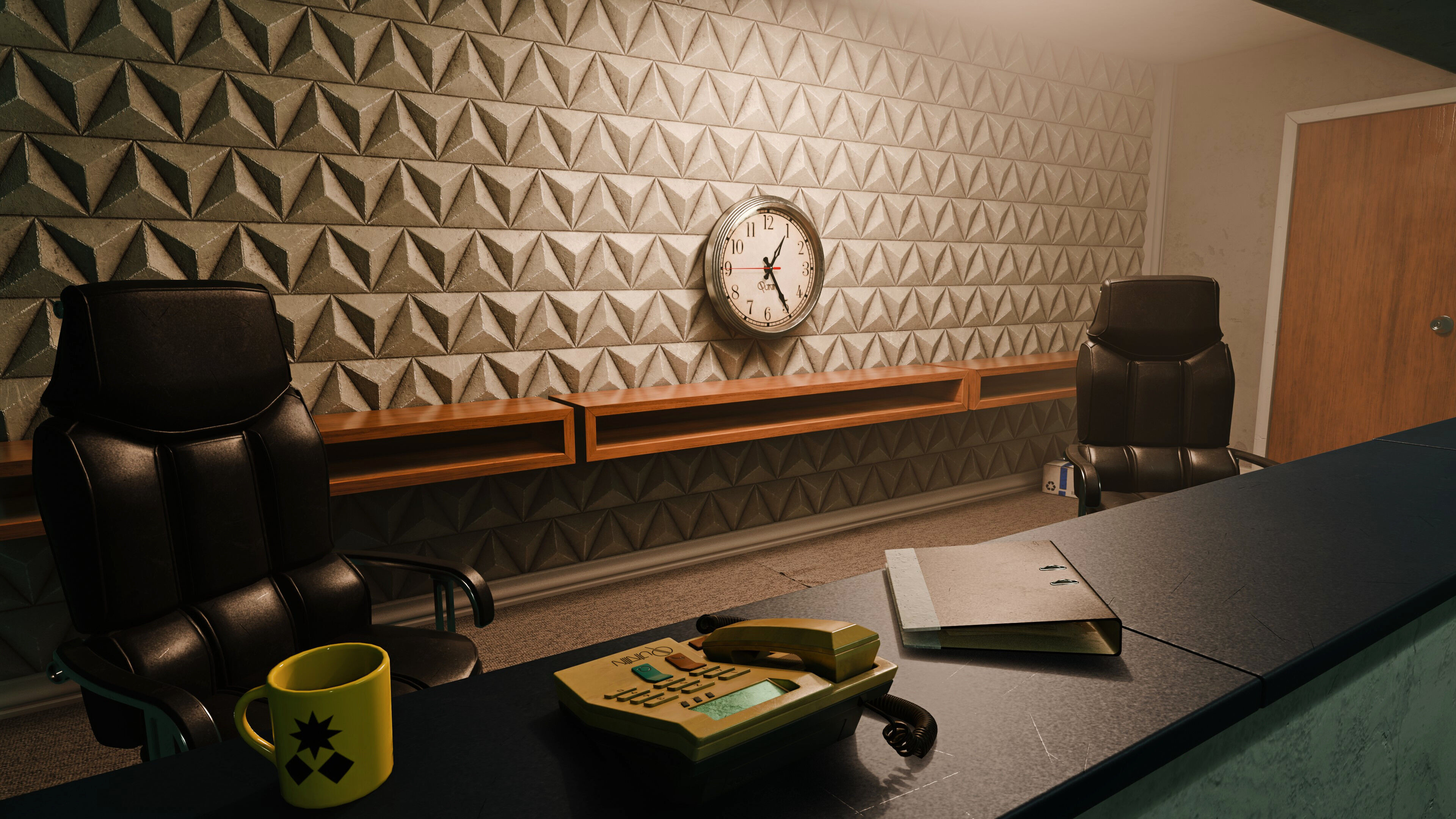 2000s Office Low-poly 3D model_11