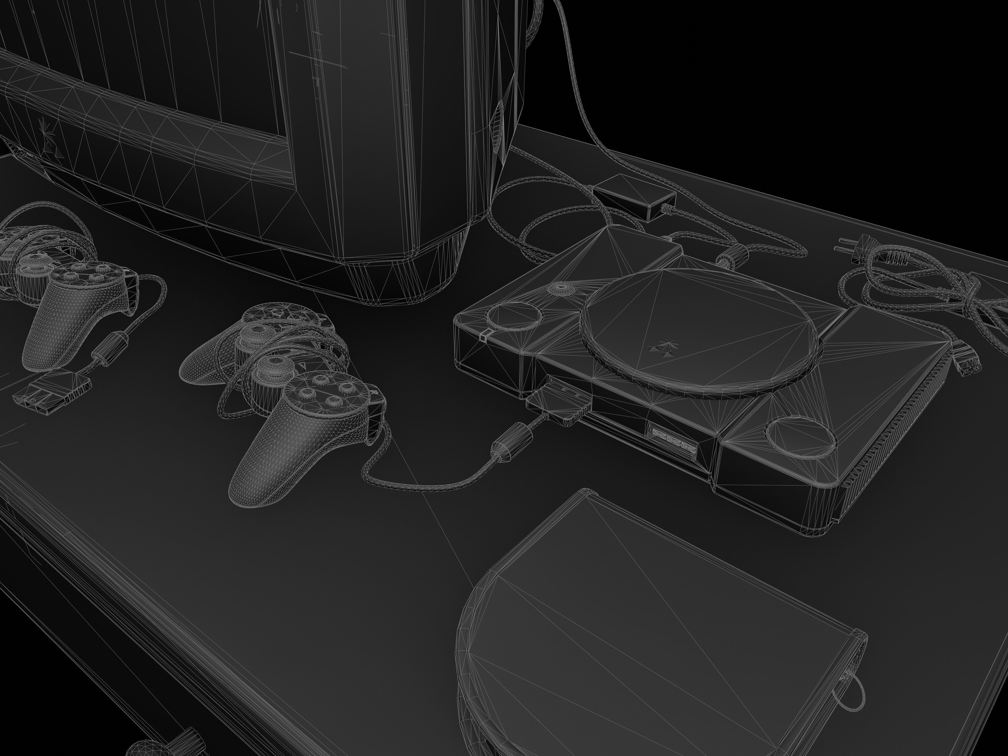 2000s Office Low-poly 3D model_30