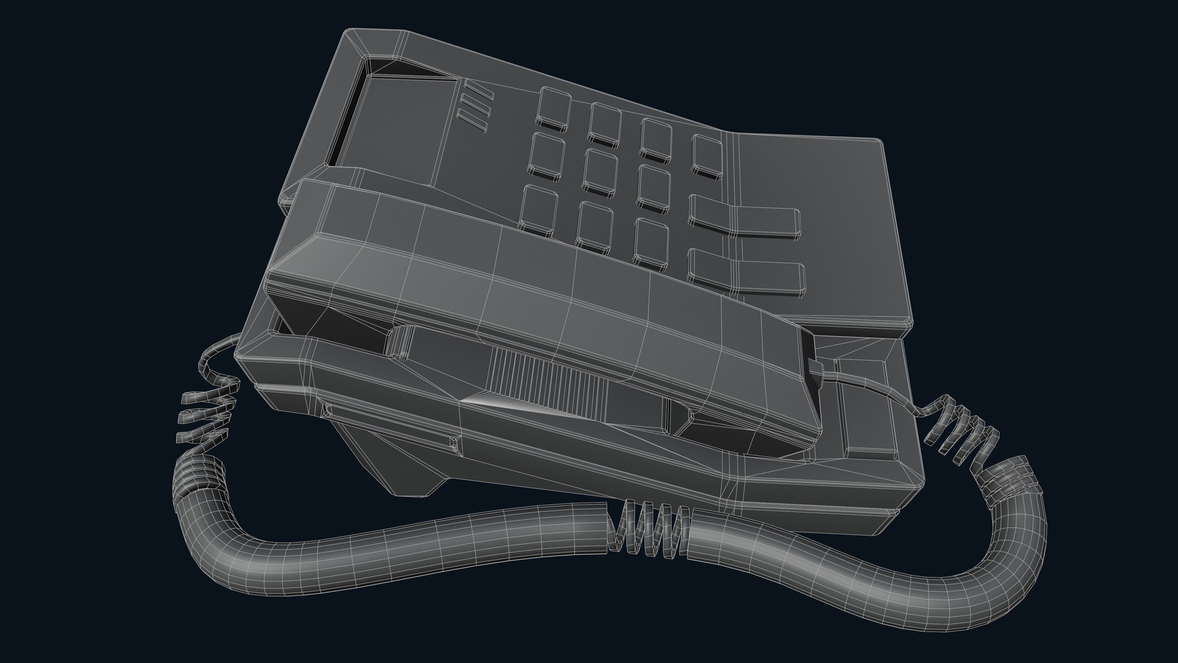 2000s Office Low-poly 3D model_23