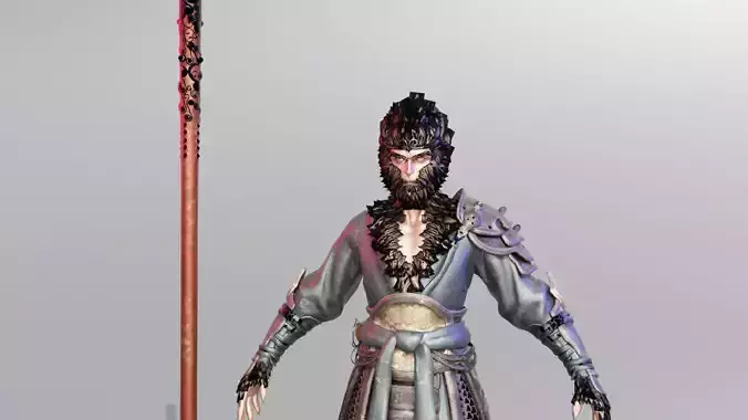 Black Myth Wukong  Rigged 3D Character Model high quality 3D model