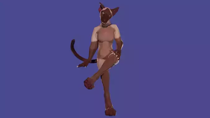 Anthro Oriental Shorthair