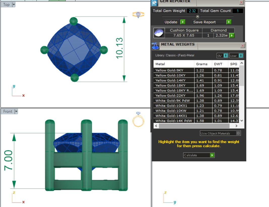 Solitaire Diamond Pendant 360 Animation Renders 3dm stl details 3D print model_2