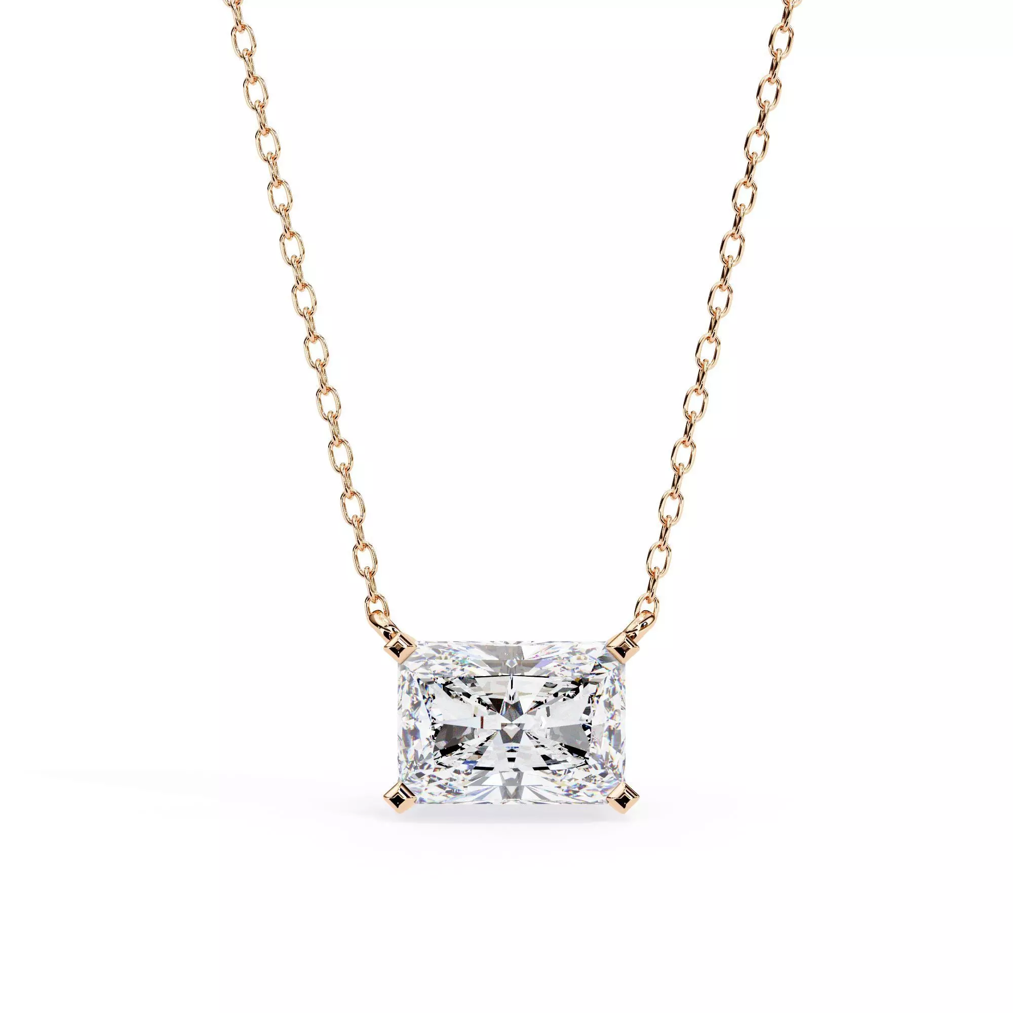 Solitaire Diamond Pendant 360 Animation Renders 3dm stl details 3D print model_0