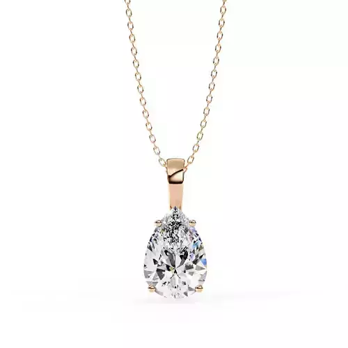 Solitaire Diamond Pendant 360 Animation Renders 3dm stl details
