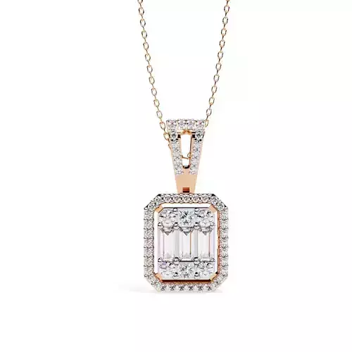 Solitaire Diamond Pendant 360 Animation Renders 3dm stl details 3D print model