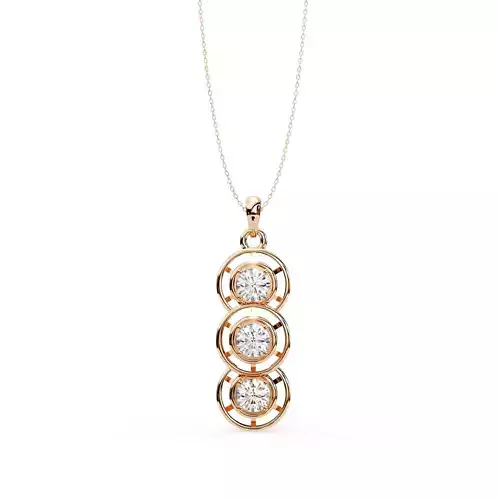 Solitaire Diamond Pendant 360 Animation Renders 3dm stl details 3D print model