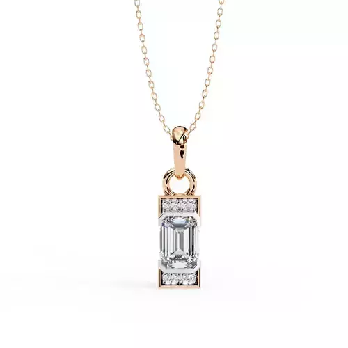 Solitaire Diamond Pendant 360 Animation Renders 3dm stl details