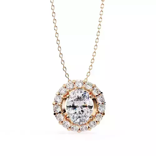 Solitaire Diamond Pendant 360 Animation Renders 3dm stl details 3D print model