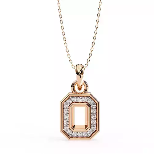 Solitaire Diamond Pendant 360 Animation Renders 3dm stl details 3D print model