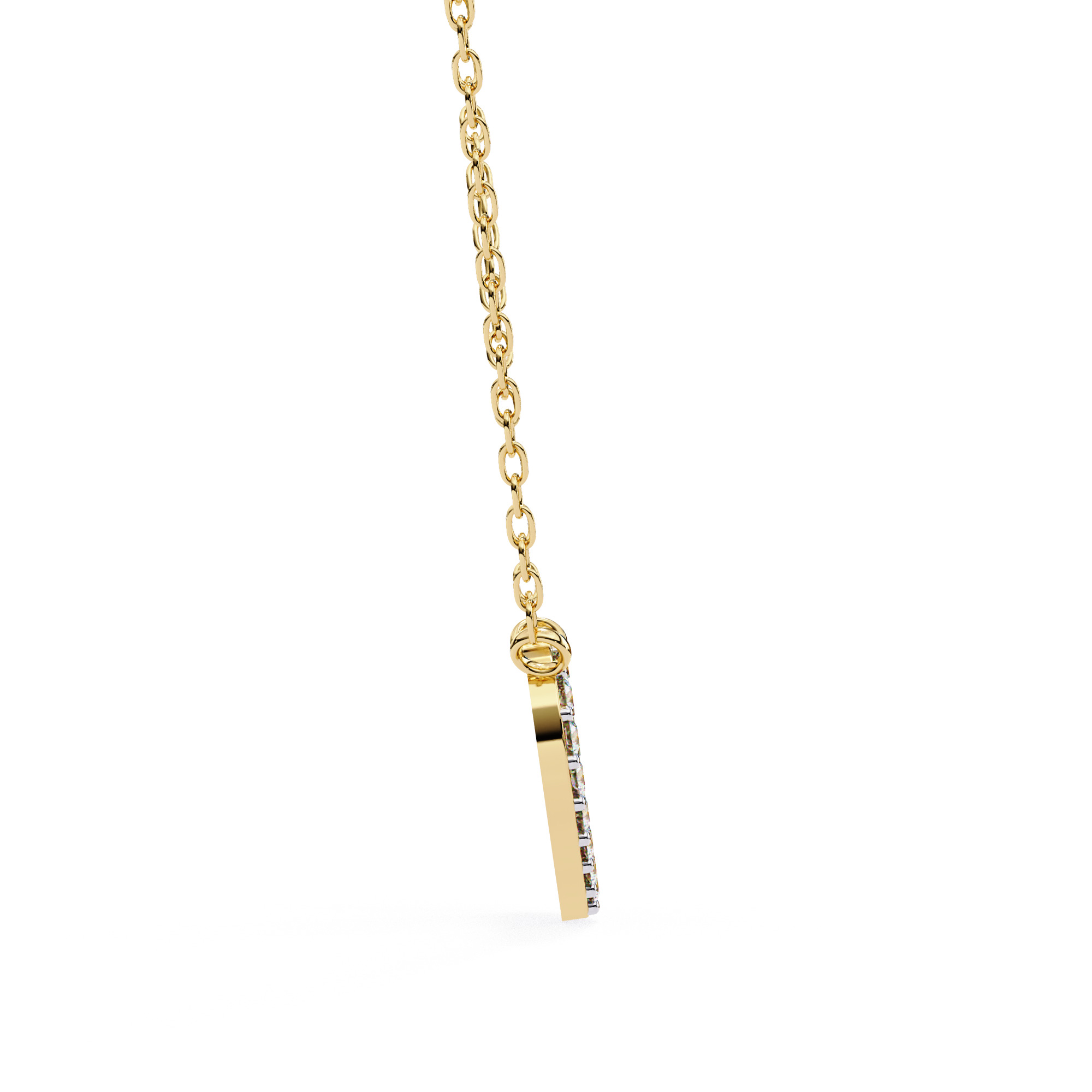 Solitaire Diamond Pendant 360 Animation Renders 3dm stl details 3D print model_10