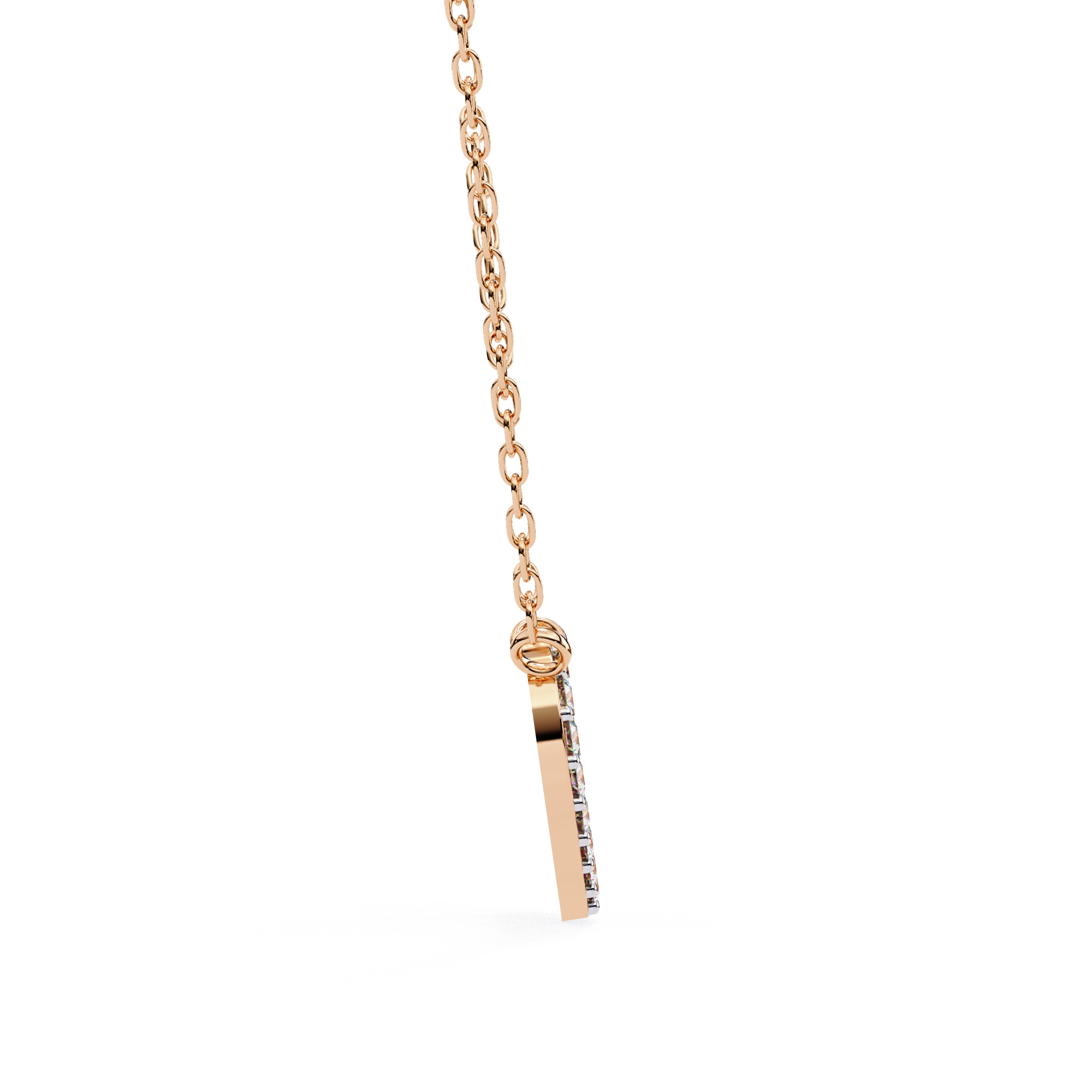 Solitaire Diamond Pendant 360 Animation Renders 3dm stl details 3D print model_4