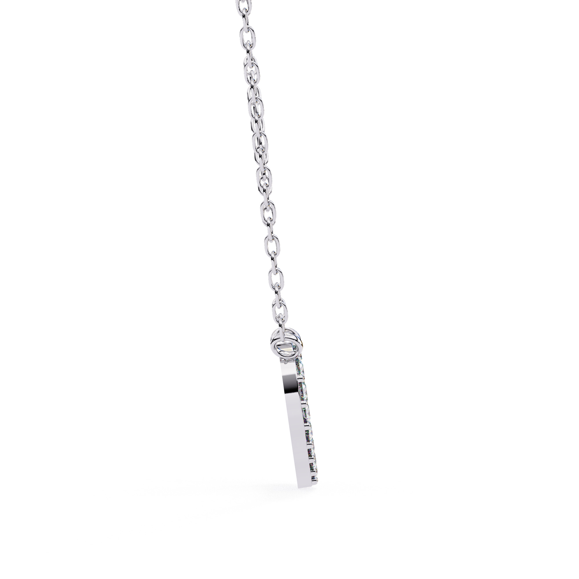 Solitaire Diamond Pendant 360 Animation Renders 3dm stl details 3D print model_11