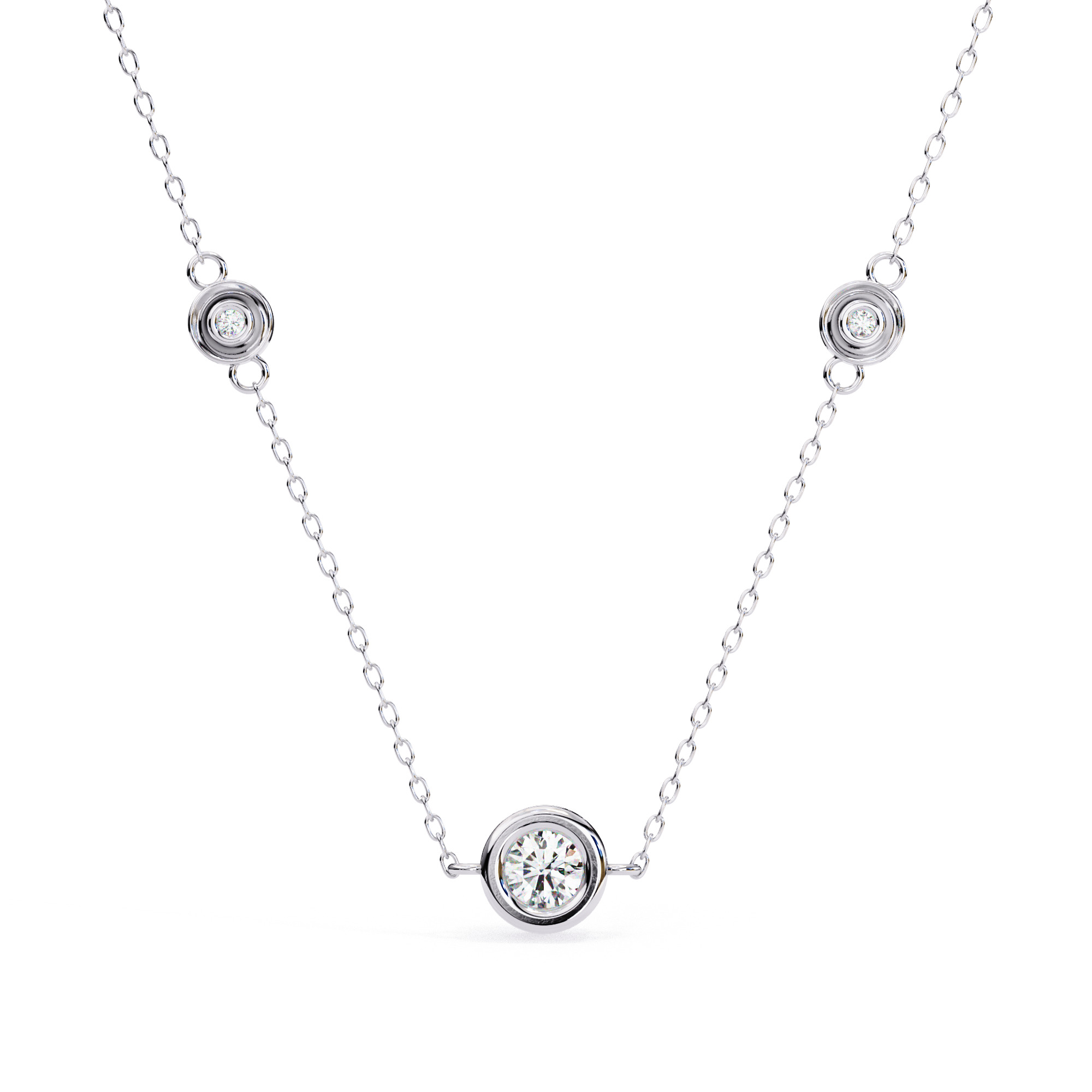 Solitaire Diamond Pendant 360 Animation Renders 3dm stl details 3D print model_10