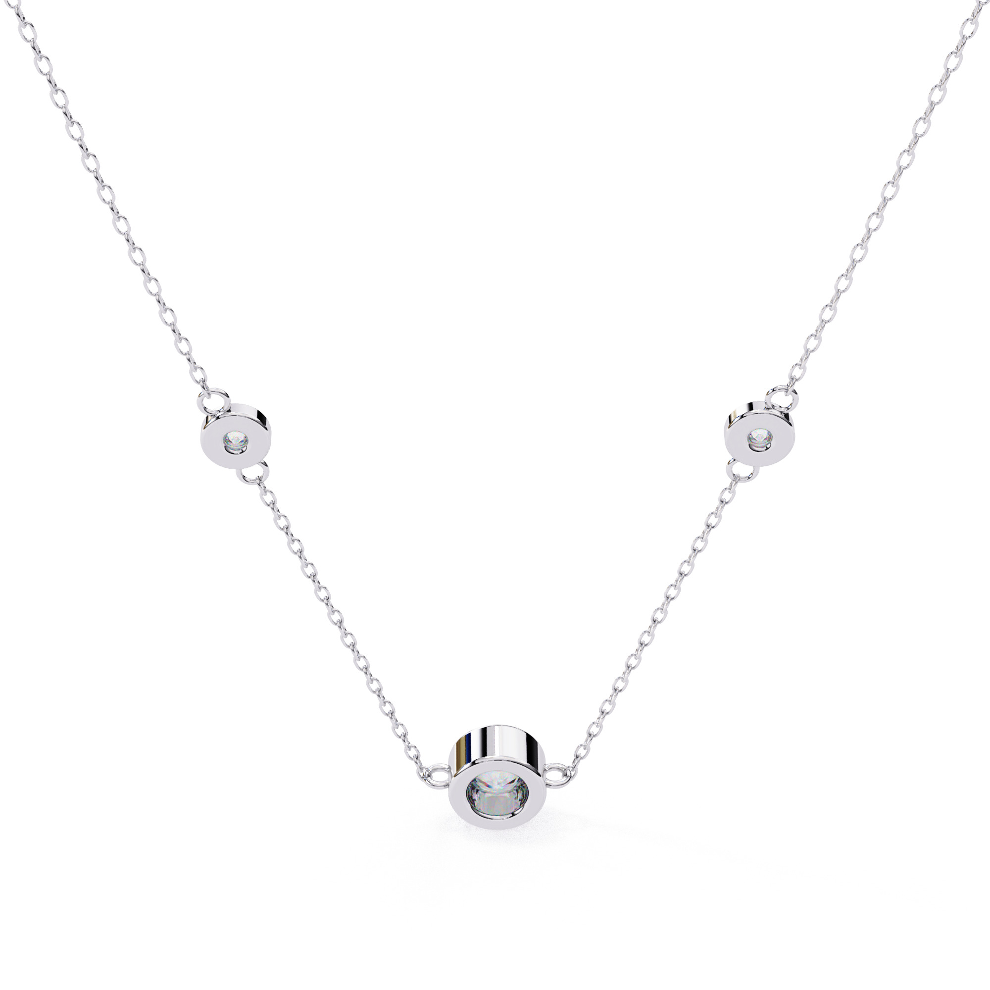 Solitaire Diamond Pendant 360 Animation Renders 3dm stl details 3D print model_12