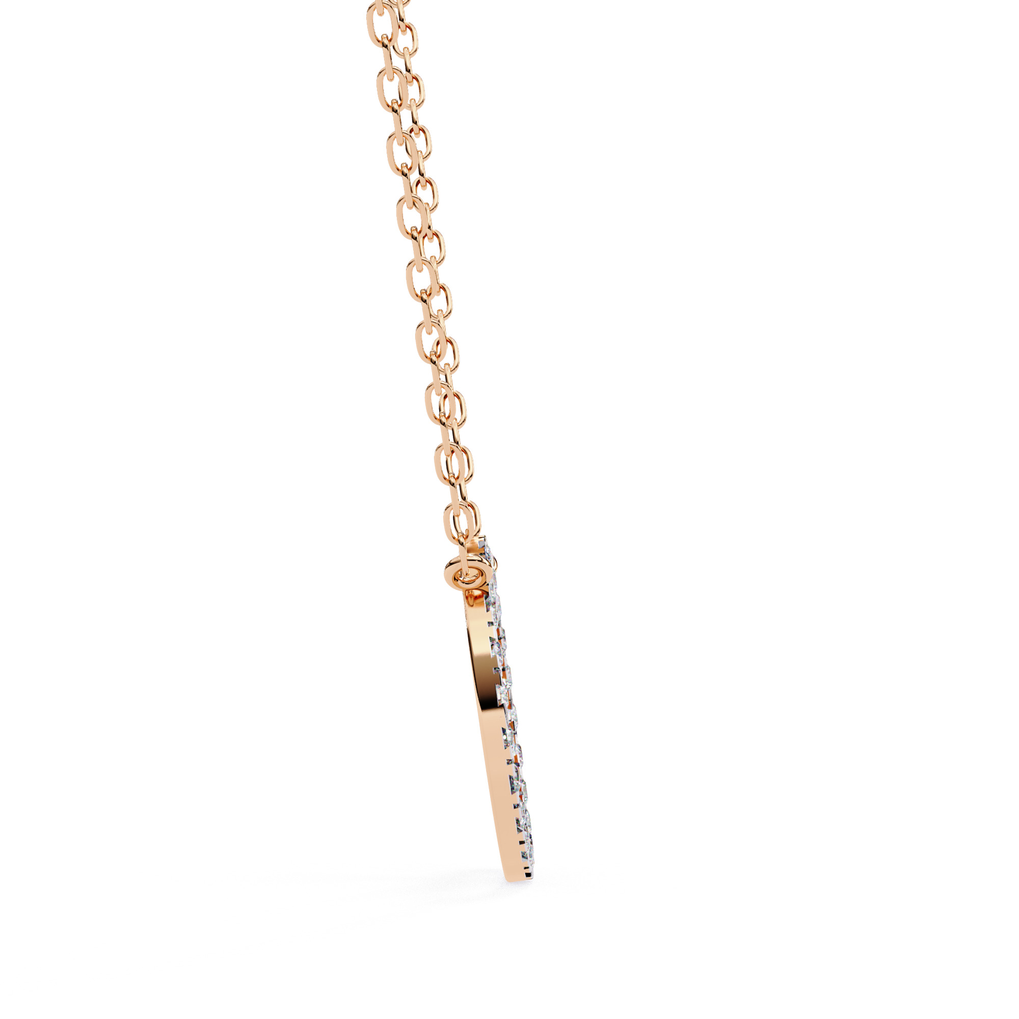 Solitaire Diamond Pendant 360 Animation Renders 3dm stl details 3D print model_6