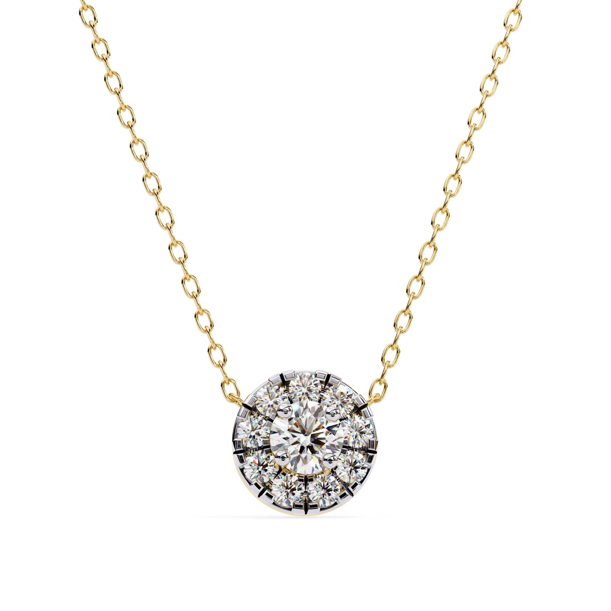 Solitaire Diamond Pendant 360 Animation Renders 3dm stl details 3D print model_20