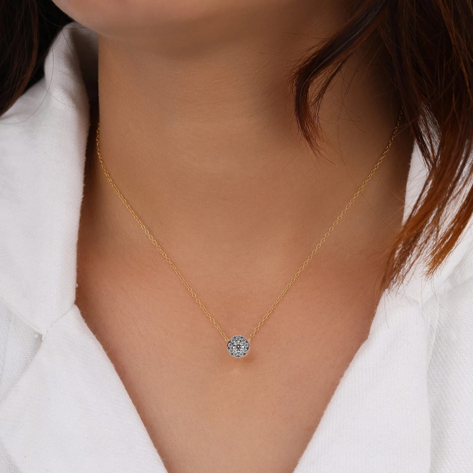 Solitaire Diamond Pendant 360 Animation Renders 3dm stl details 3D print model_1