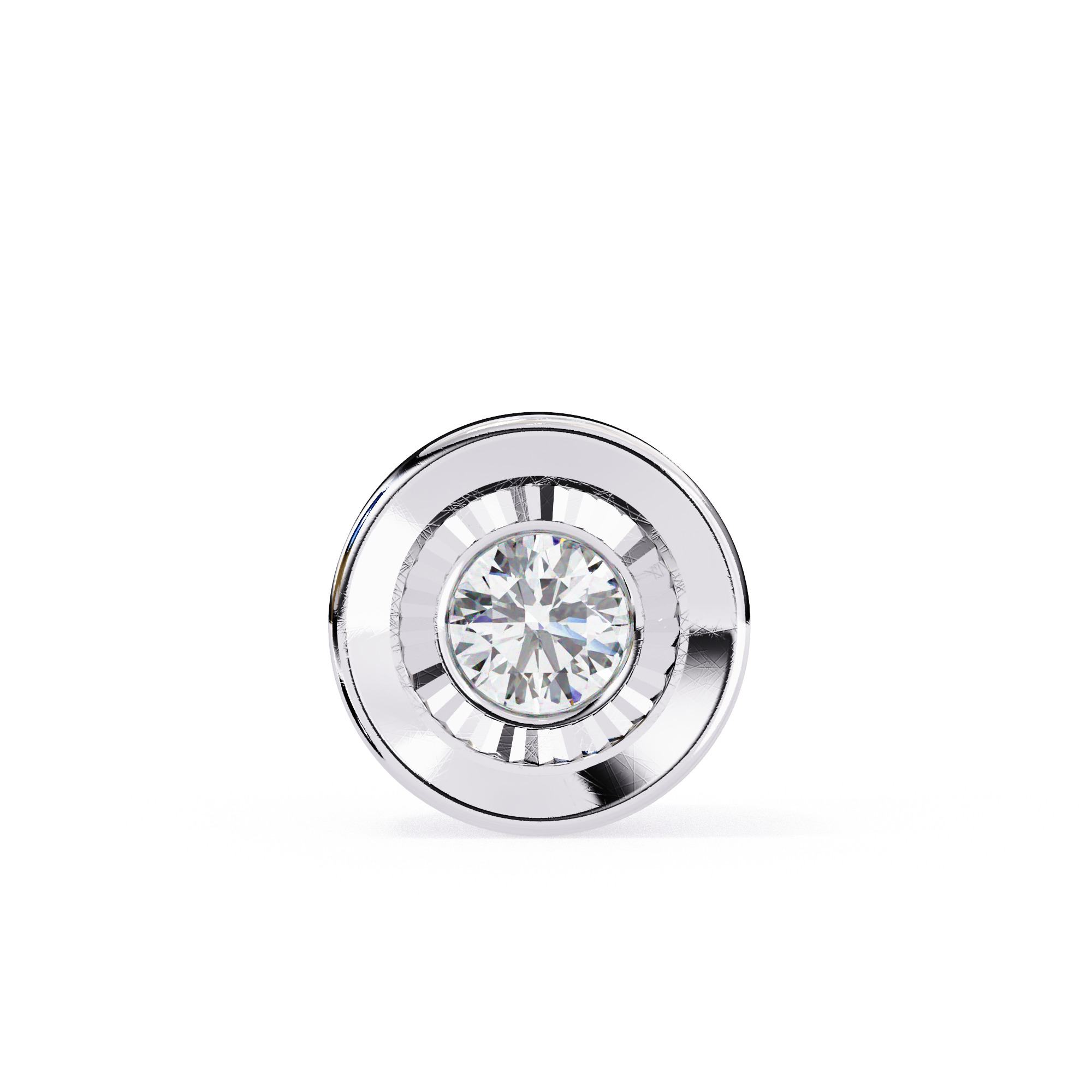 Solitaire Diamond Pendant 360 Animation Renders 3dm stl details 3D print model_16