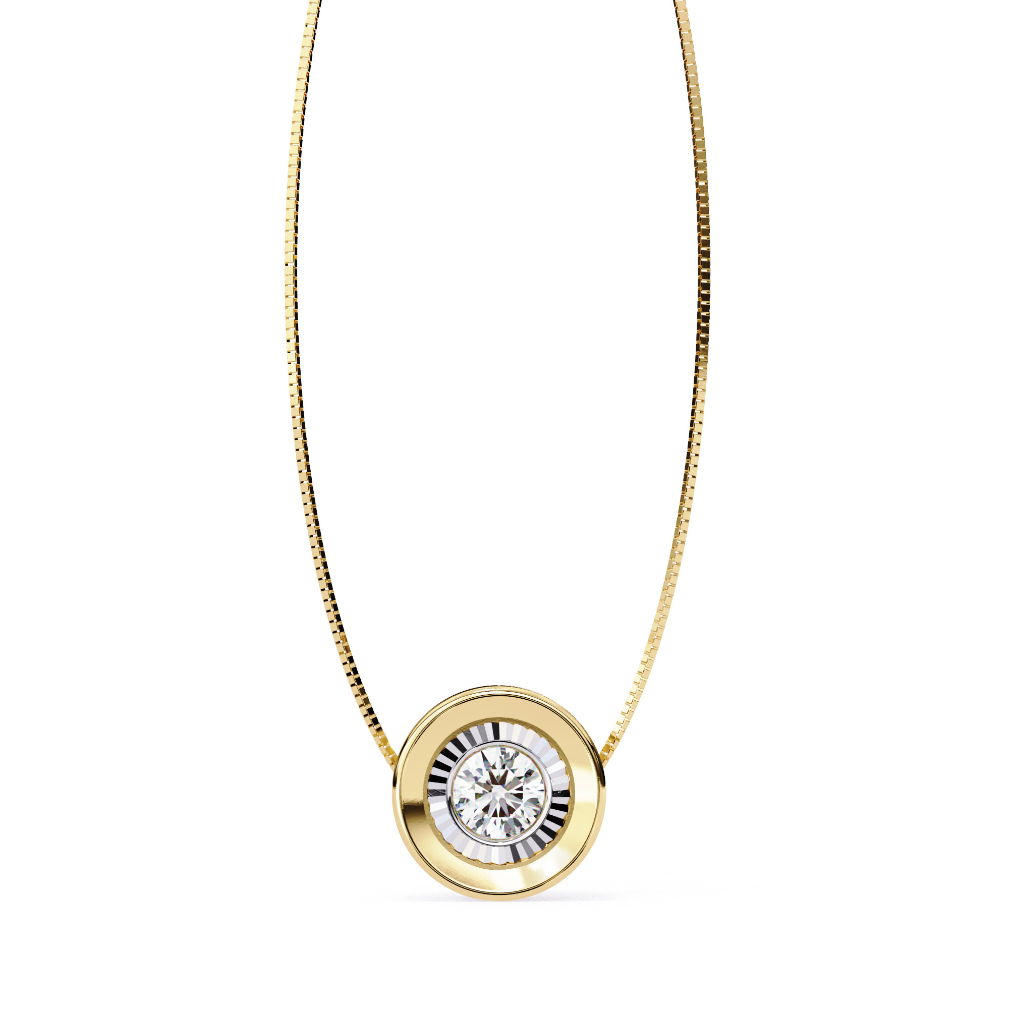 Solitaire Diamond Pendant 360 Animation Renders 3dm stl details 3D print model_14