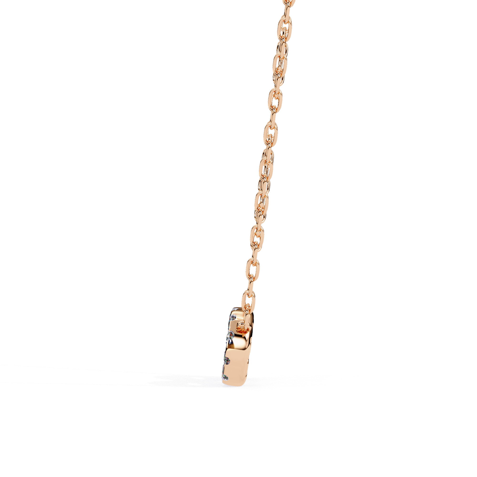 Solitaire Diamond Pendant 360 Animation Renders 3dm stl details 3D print model_4