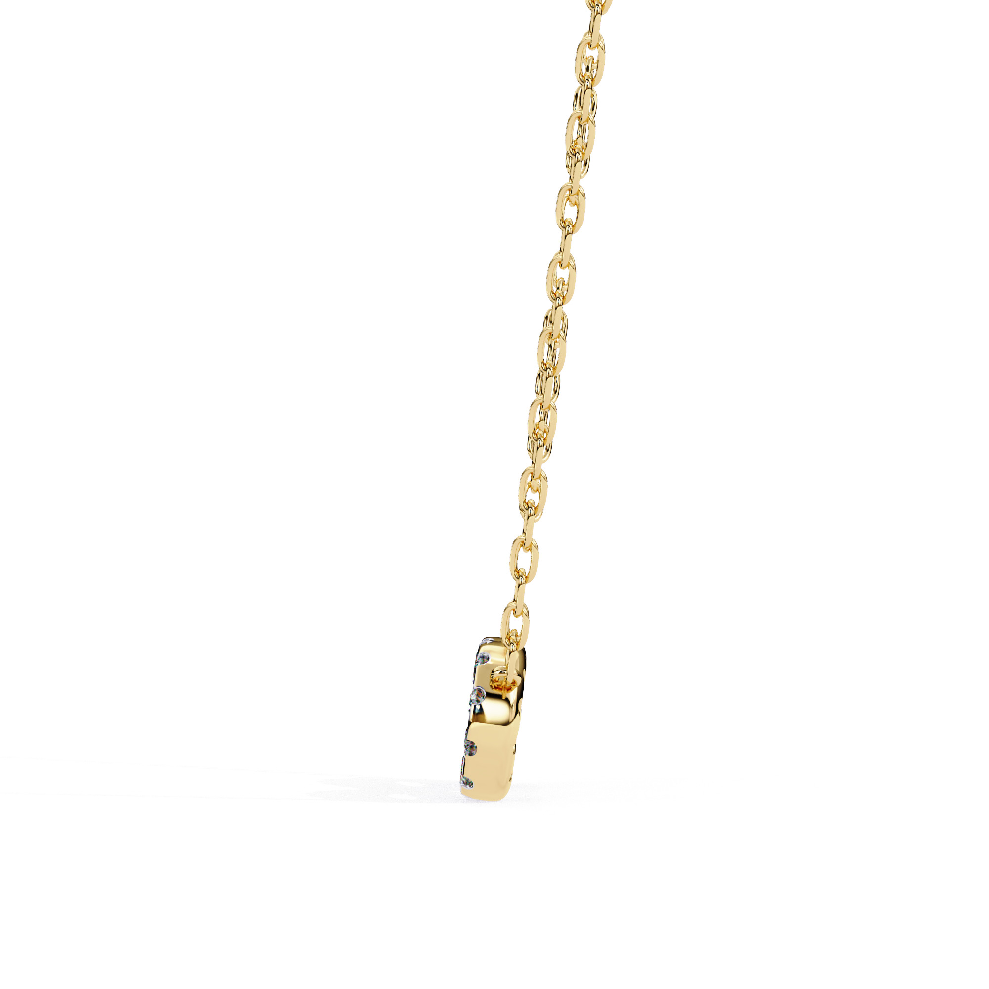 Solitaire Diamond Pendant 360 Animation Renders 3dm stl details 3D print model_5