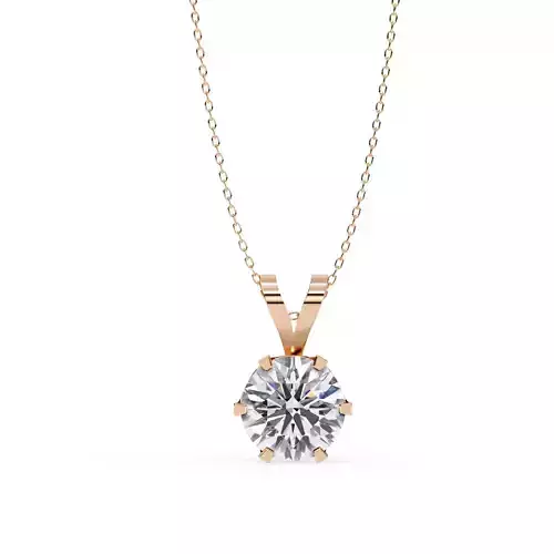 Solitaire Diamond Pendant 360 Animation Renders 3dm stl details 3D print model