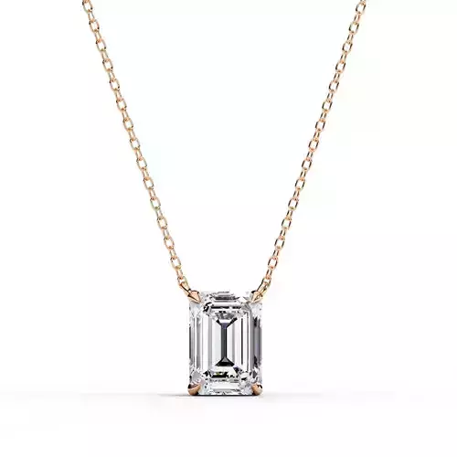 Solitaire Diamond Pendant 360 Animation Renders 3dm stl details 3D print model