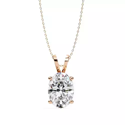 Solitaire Diamond Pendant 360 Animation Renders 3dm stl details 3D print model