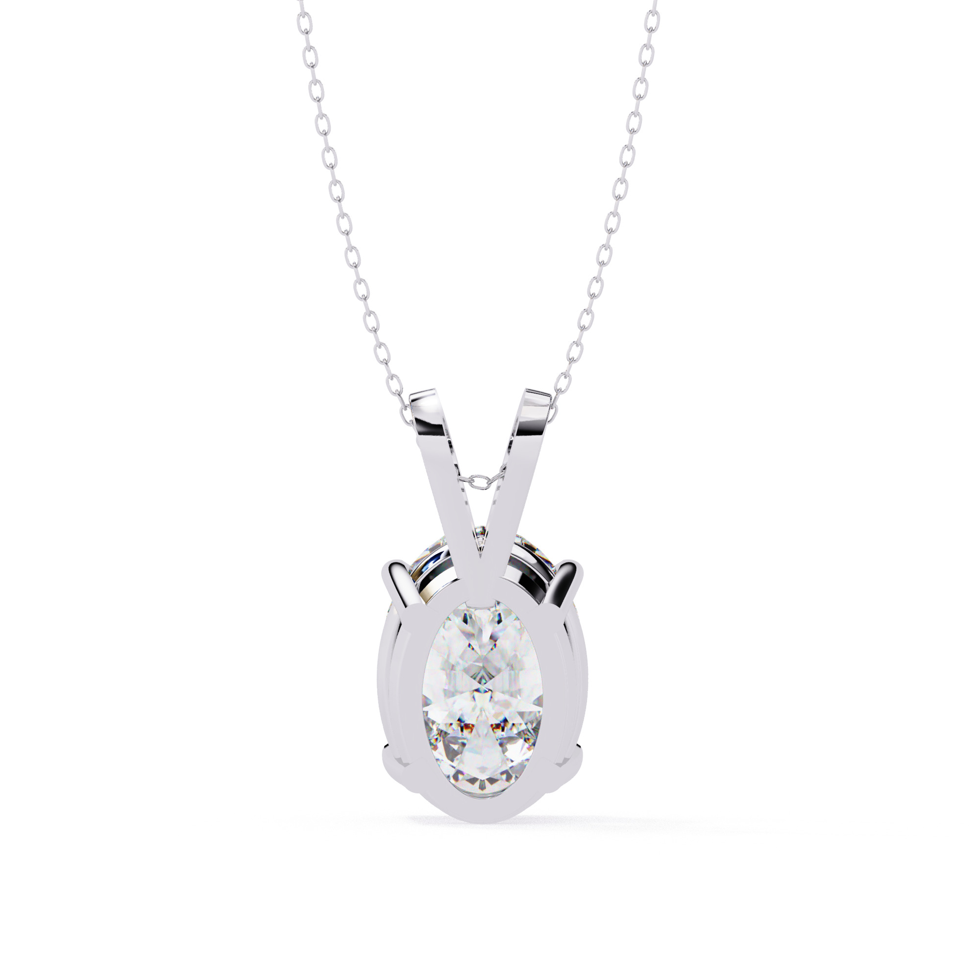Solitaire Diamond Pendant 360 Animation Renders 3dm stl details 3D print model_21
