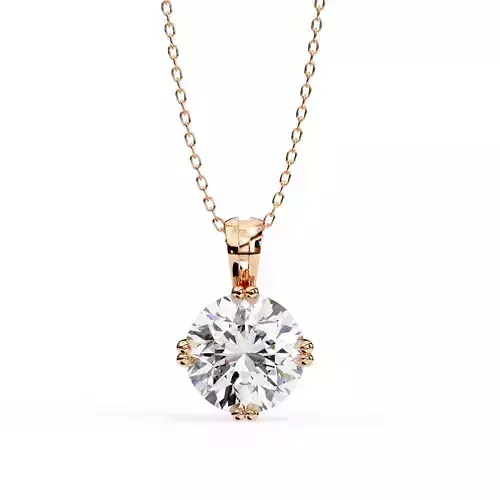 Solitaire Diamond Pendant 360 Animation Renders 3dm stl details