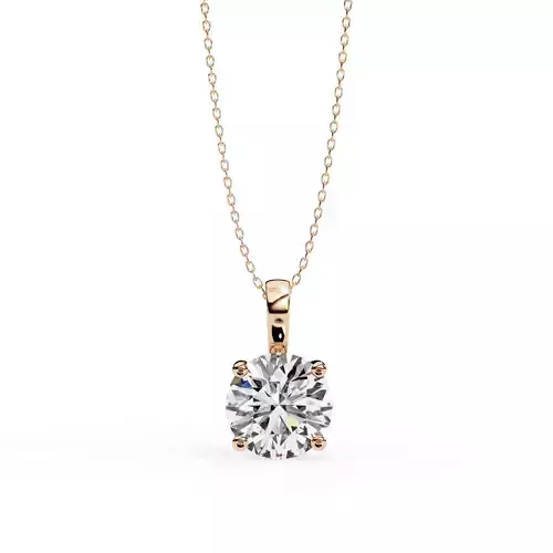 Solitaire Diamond Pendant 360 Animation Renders 3dm stl details 3D print model Solitaire Diamond Pendant 360 Animation Renders 3dm stl details 3D print model