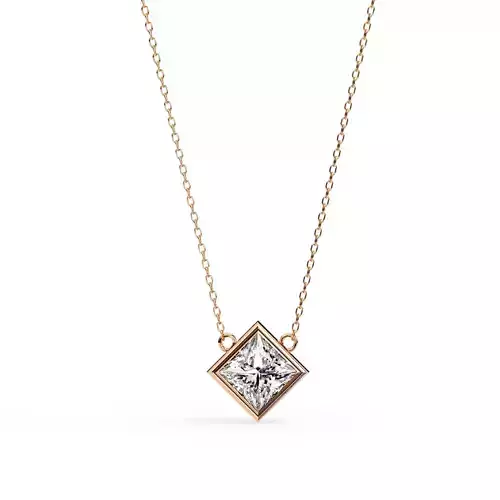 Solitaire Diamond Pendant 360 Animation Renders 3dm stl details 3D print model